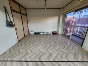 長尺シート張り工事